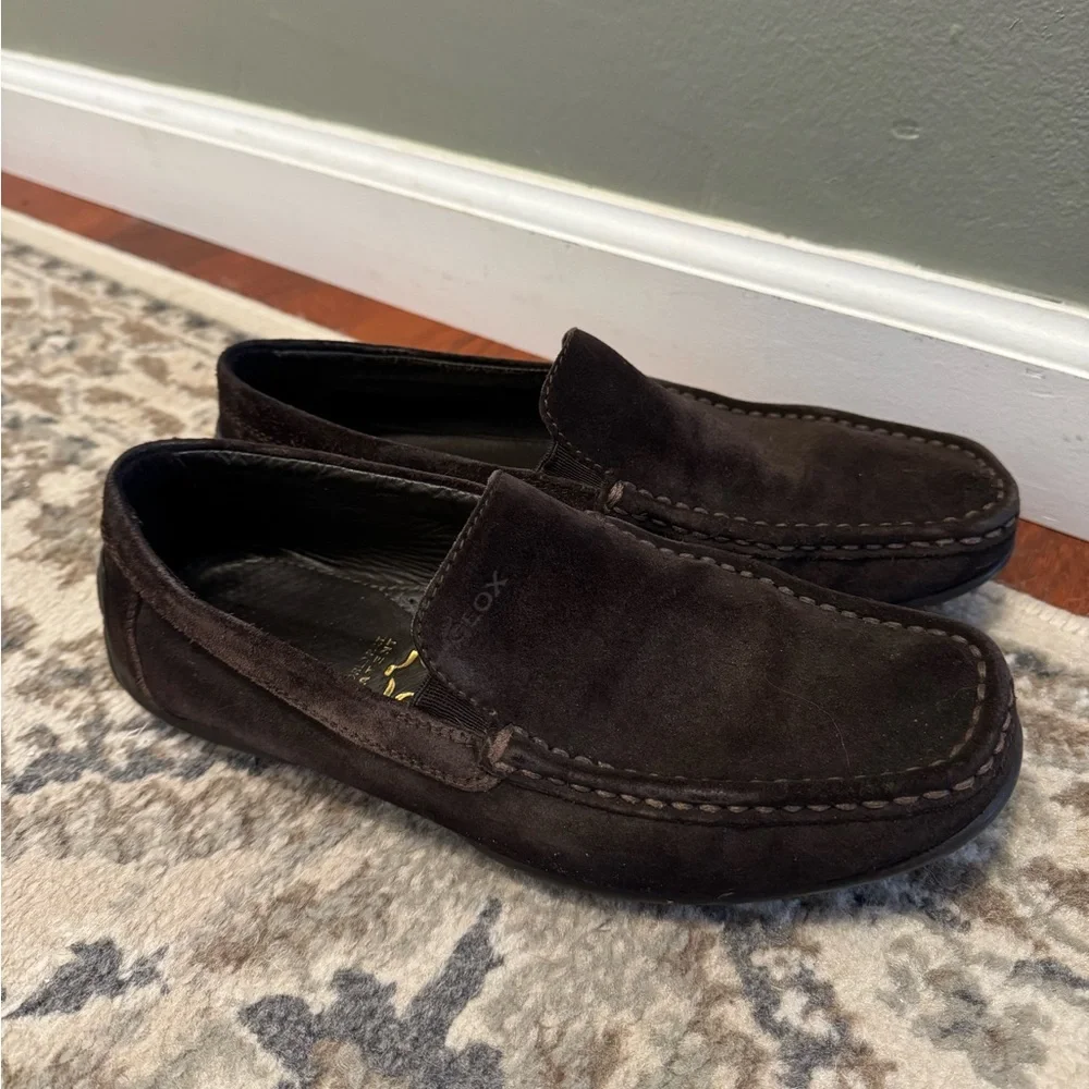 Geox brown suede‎ shoes